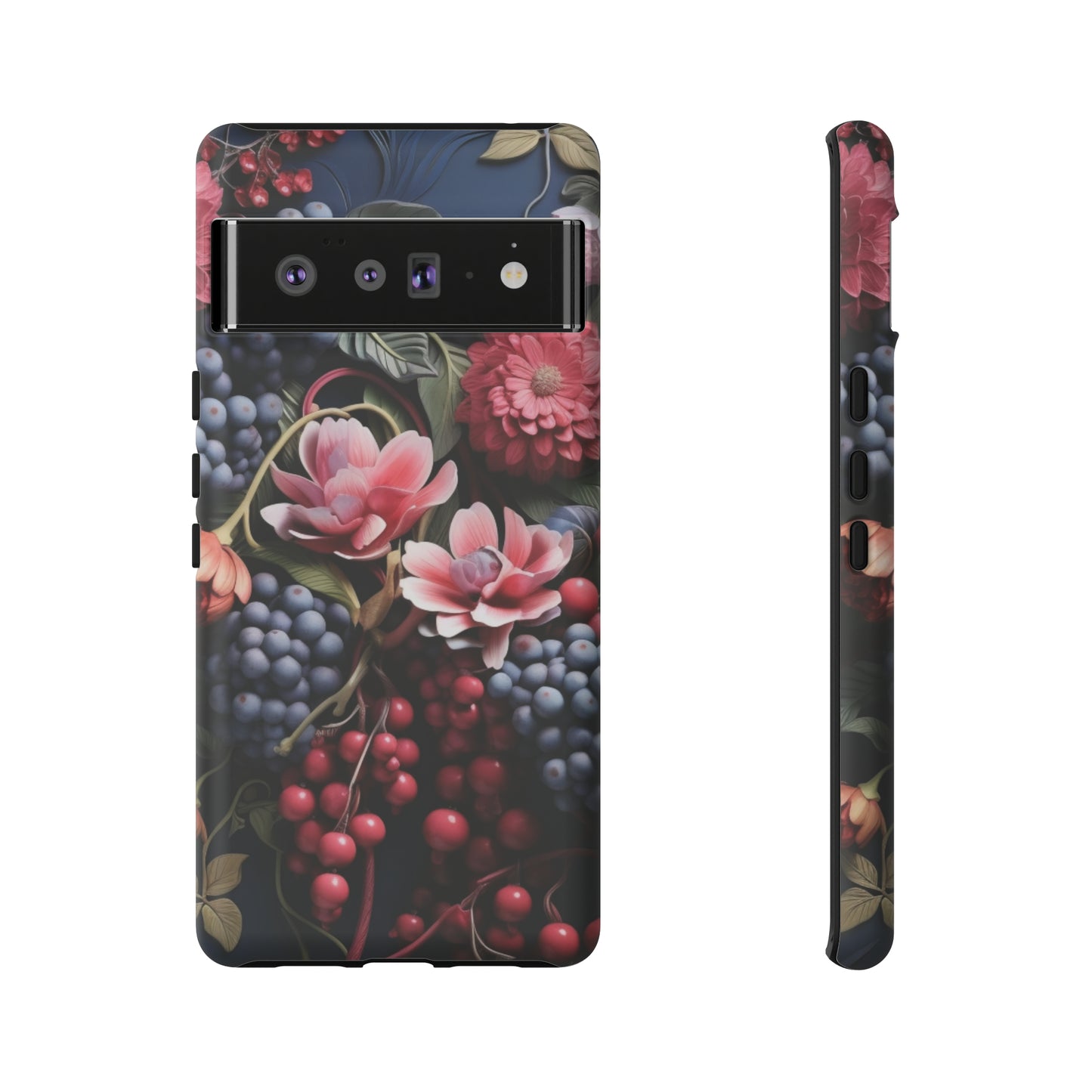 Berries and Floral phone case