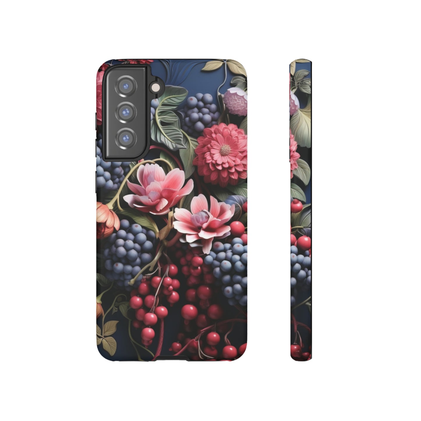 Berries and Floral phone case