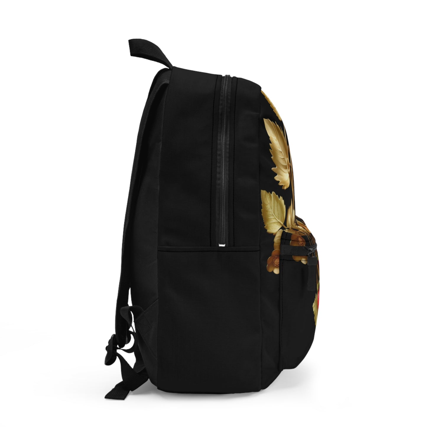 Gold Floral Backpack