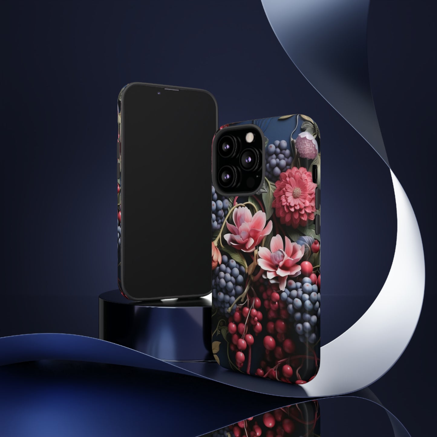 Berries and Floral phone case