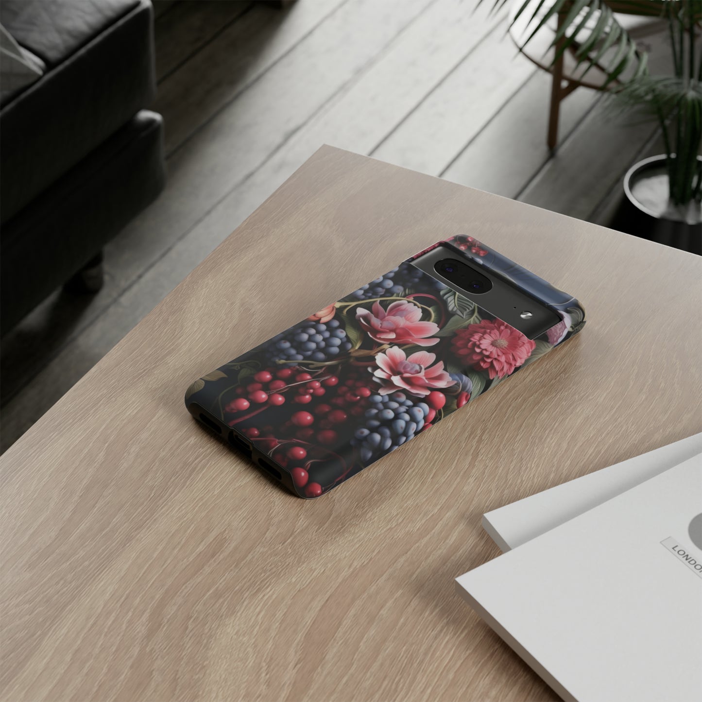 Berries and Floral phone case