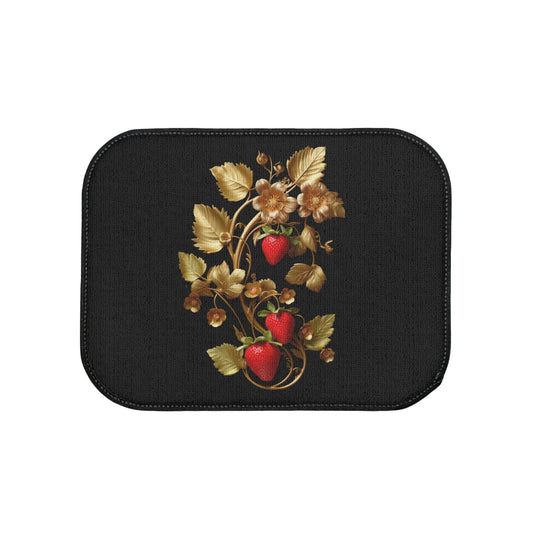 Gold Floral Floor Mats, 1pc