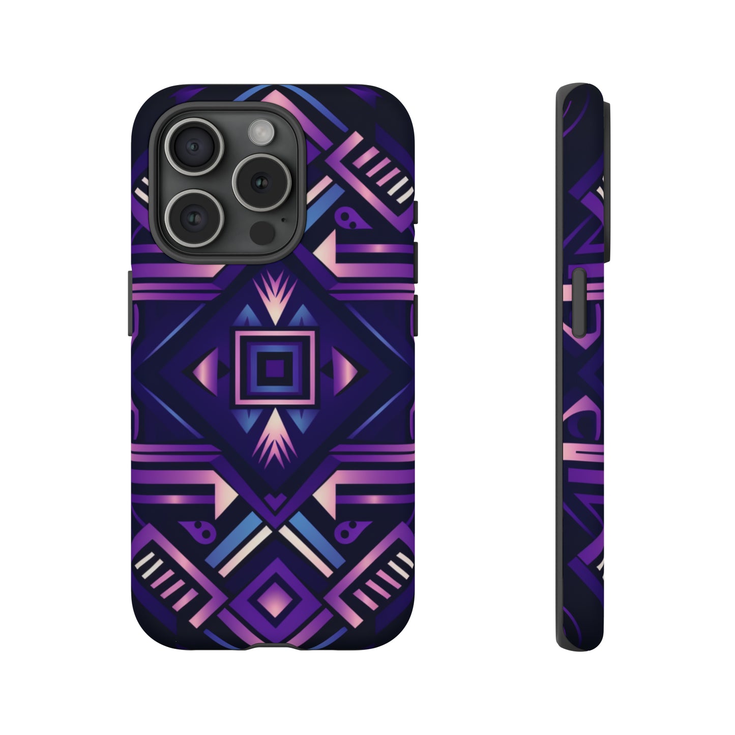 Purple Geometric Phone Case