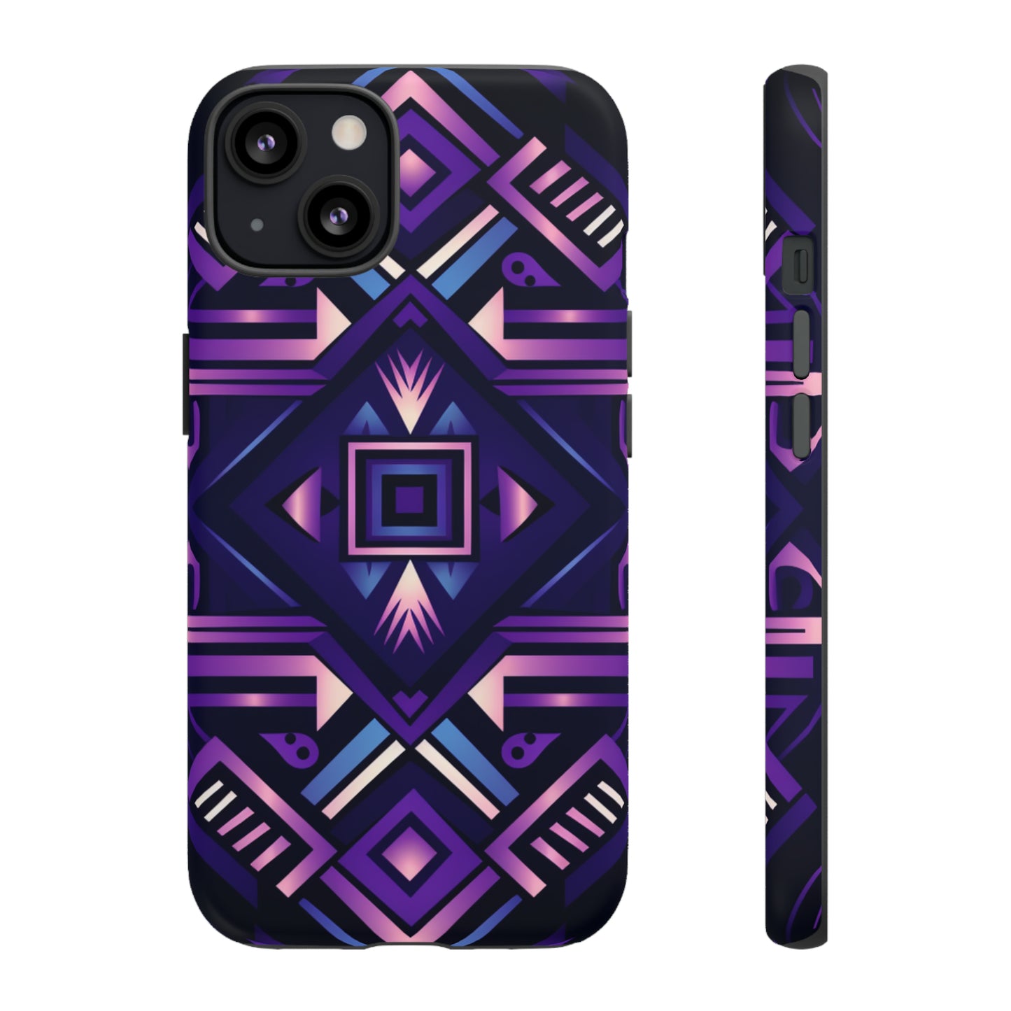 Purple Geometric Phone Case