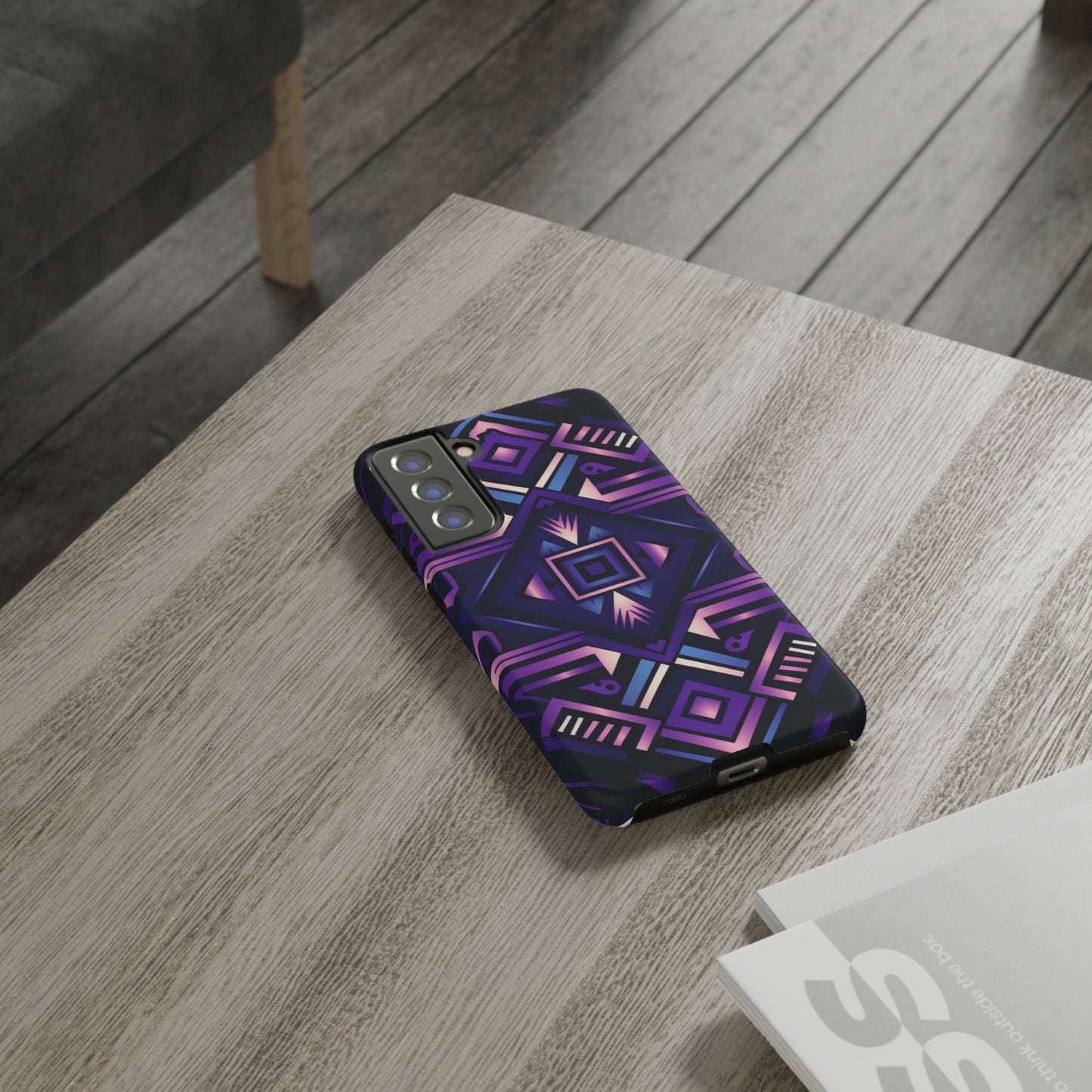 Purple Geometric Phone Case