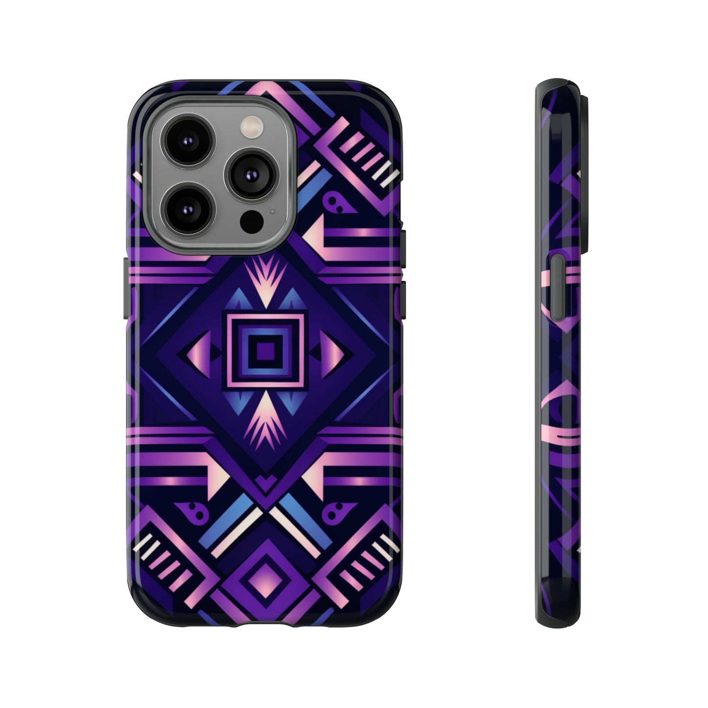 Purple Geometric Phone Case