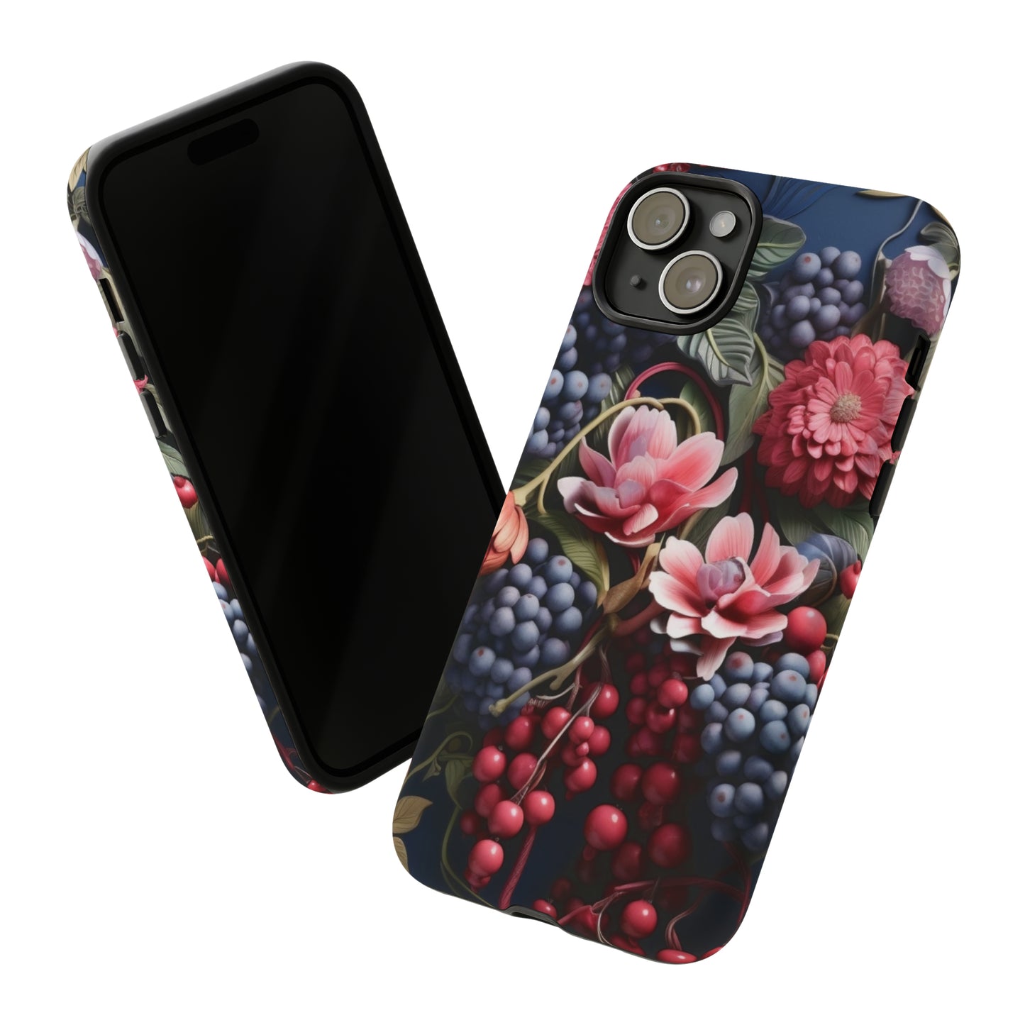 Berries and Floral phone case