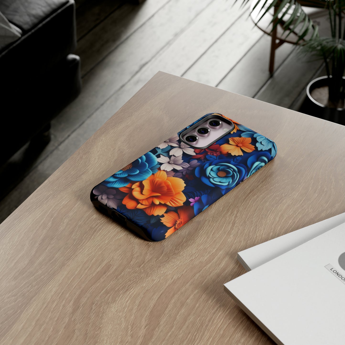 Blue Floral phone case