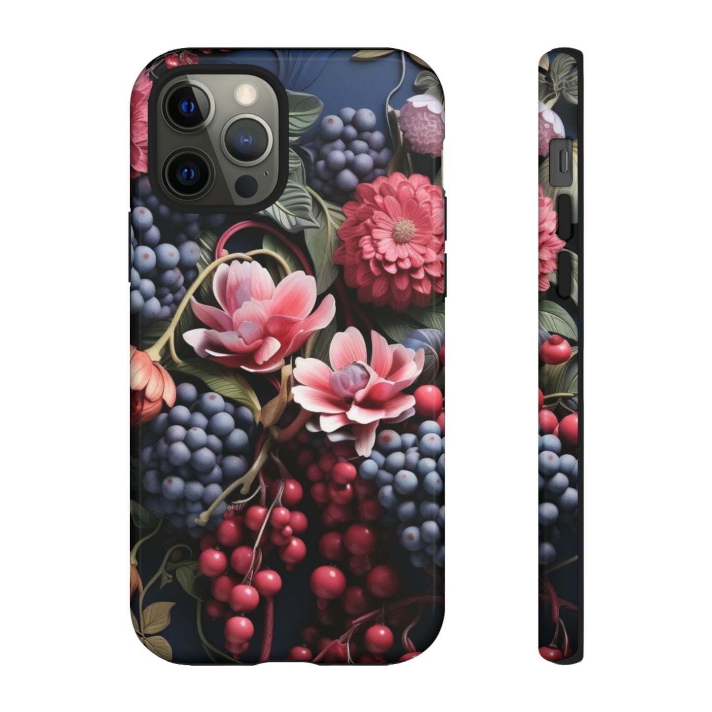 Berries and Floral phone case