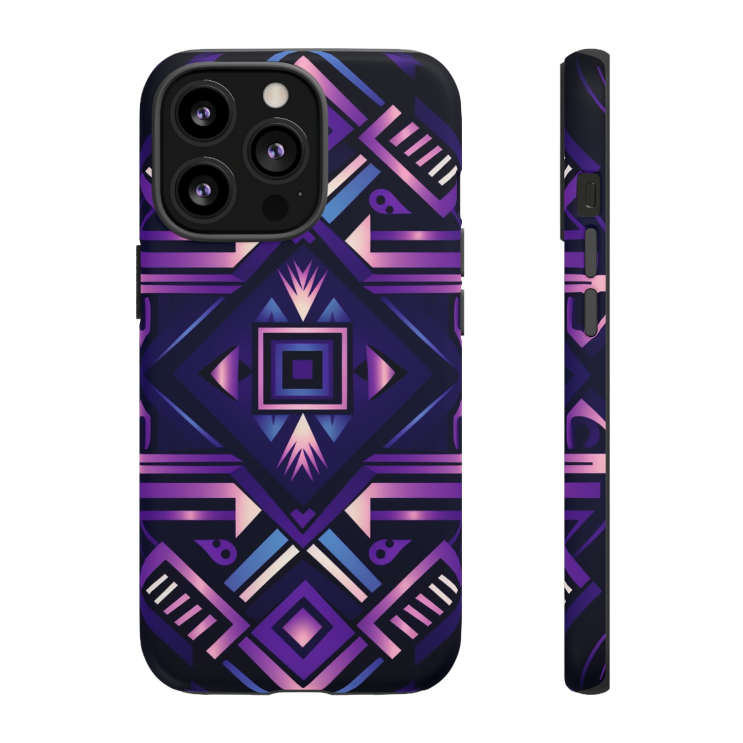 Purple Geometric Phone Case