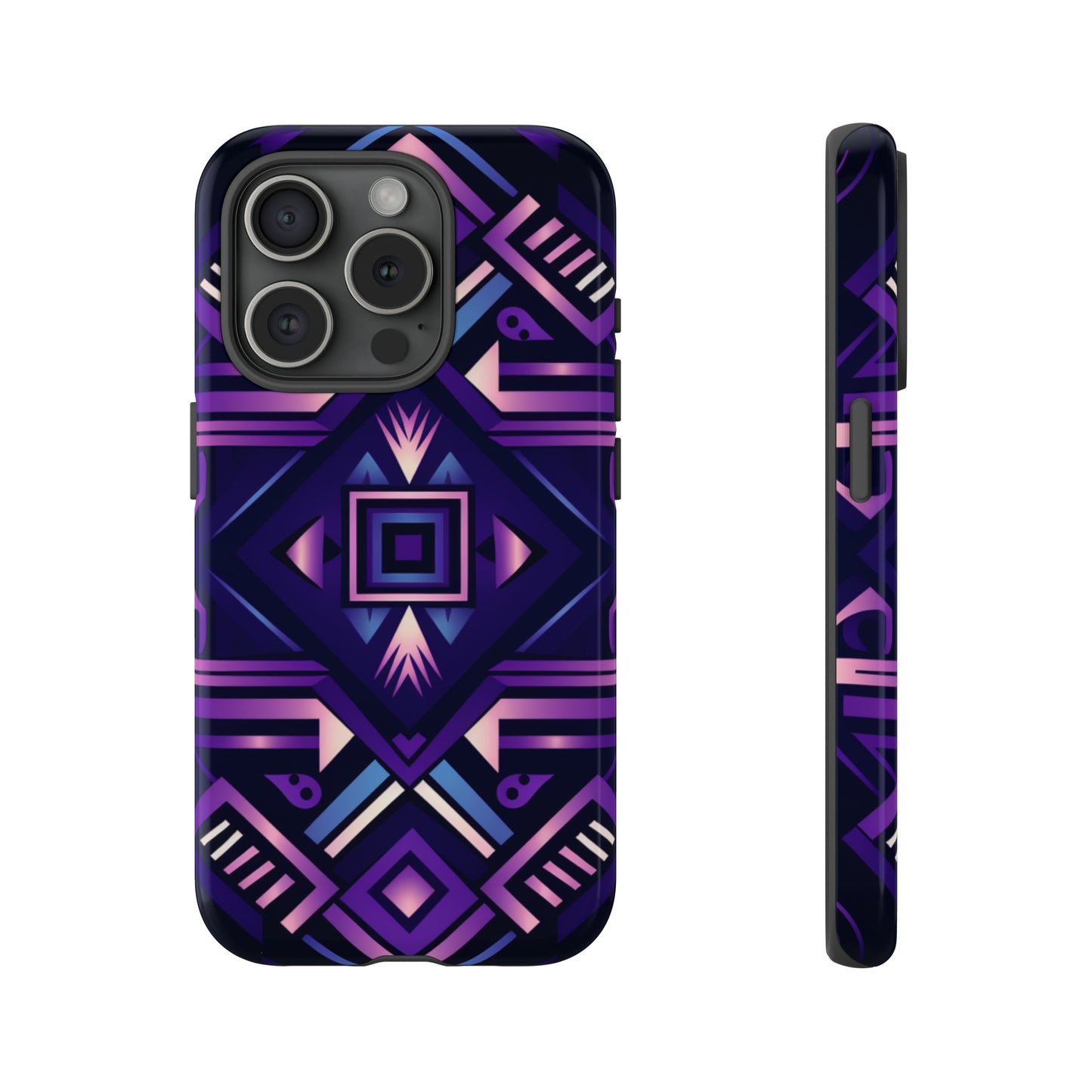 Purple Geometric Phone Case