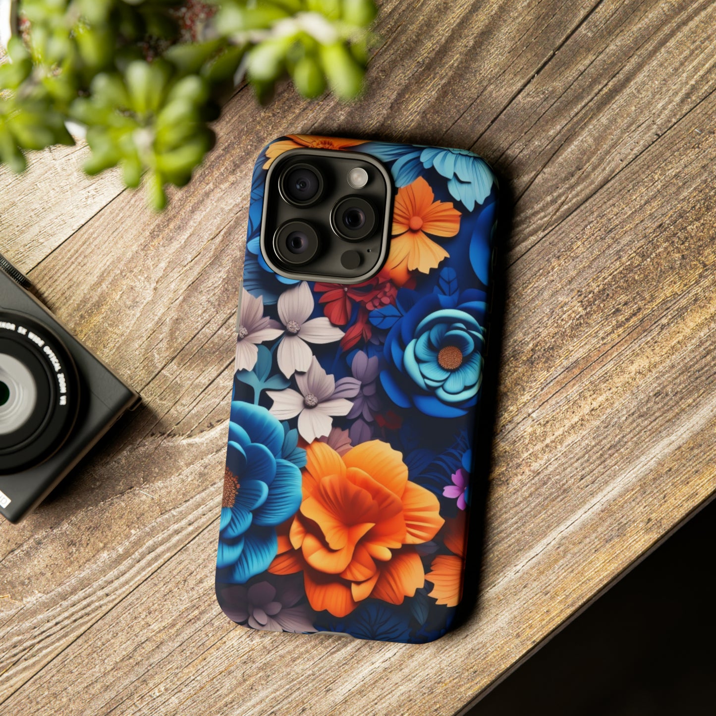 Blue Floral phone case