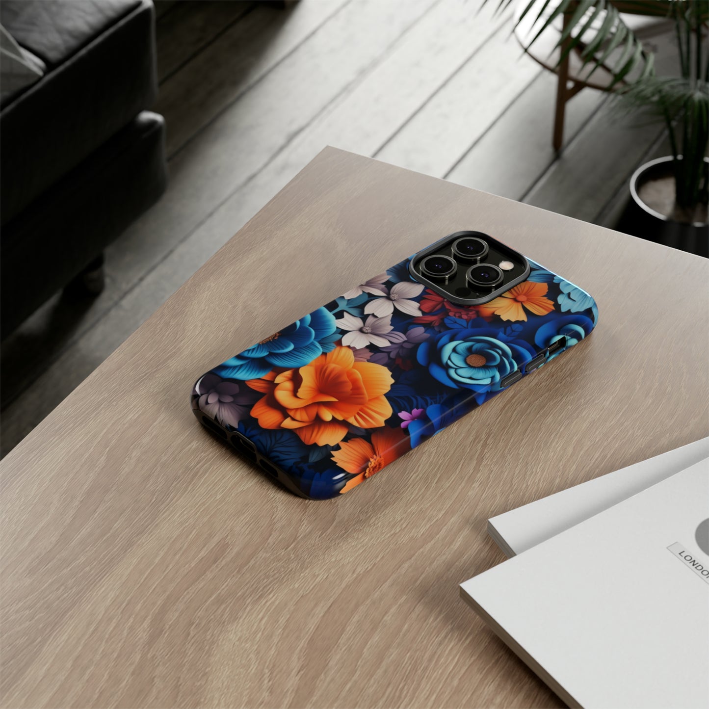 Blue Floral phone case