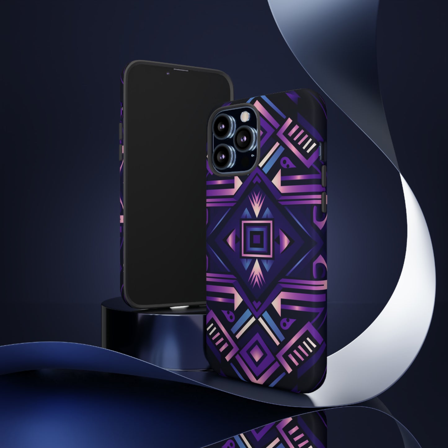 Purple Geometric Phone Case