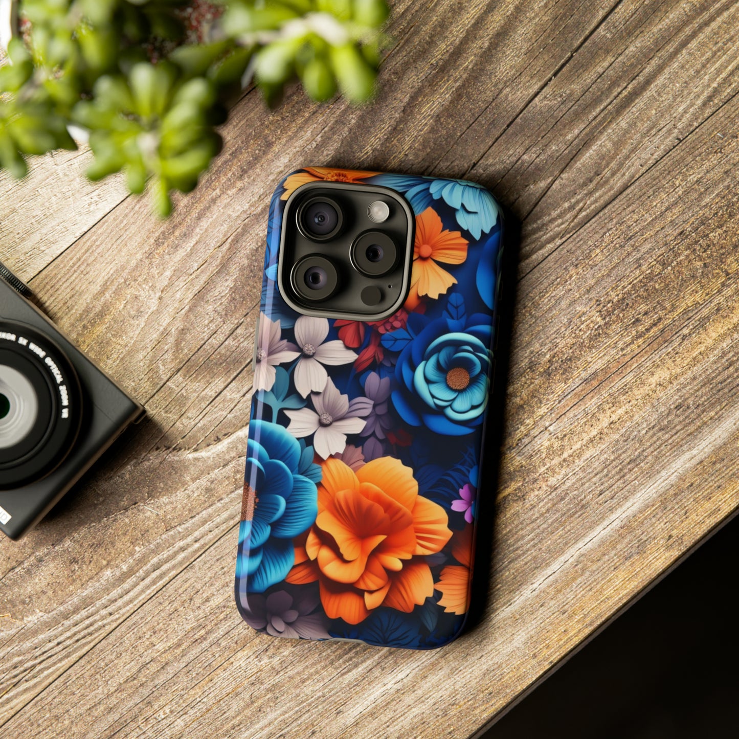 Blue Floral phone case