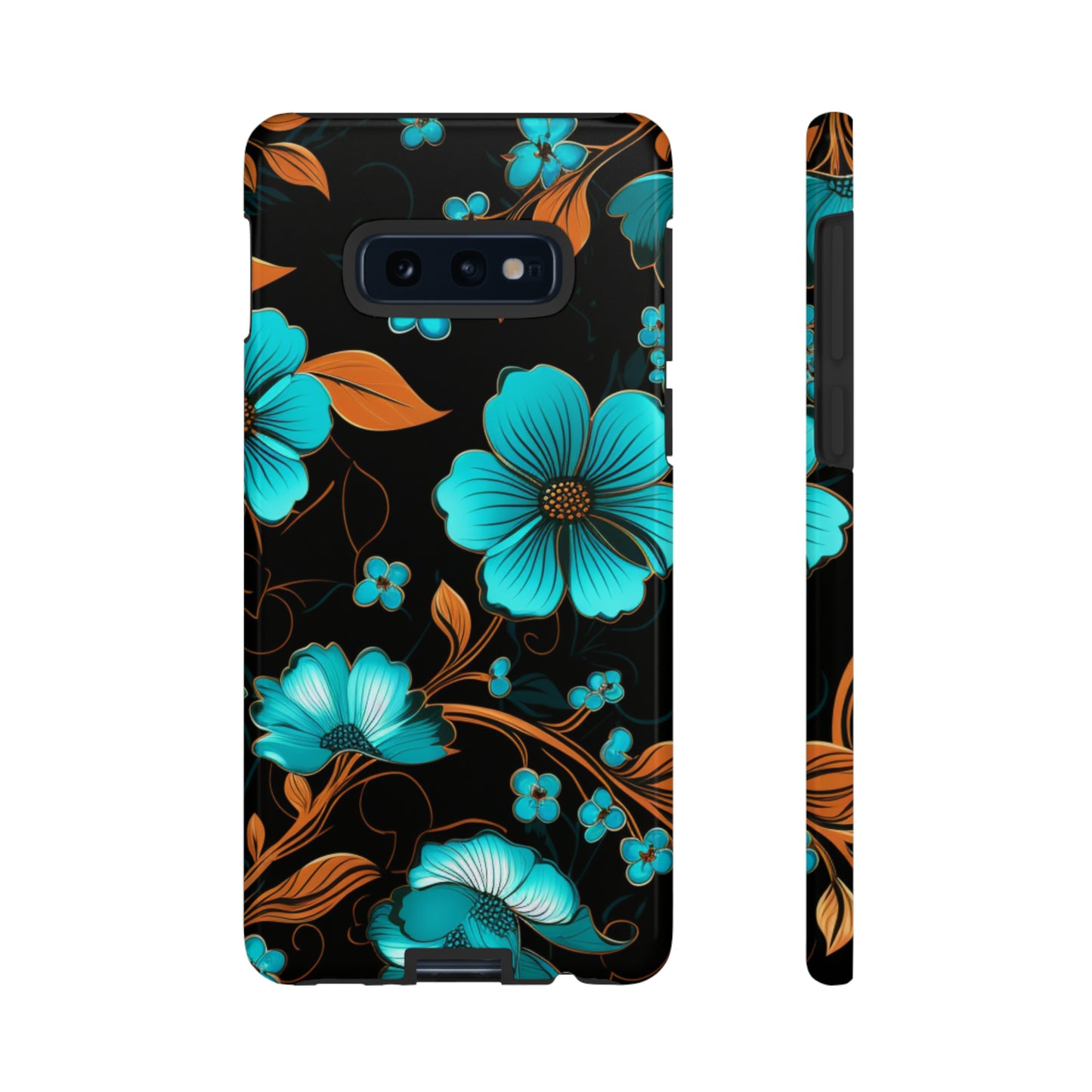 Turquoise Floral phone case