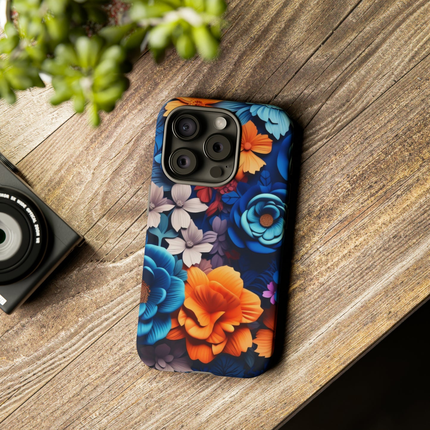 Blue Floral phone case