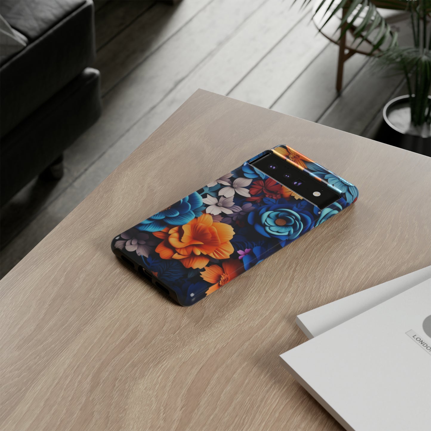 Blue Floral phone case