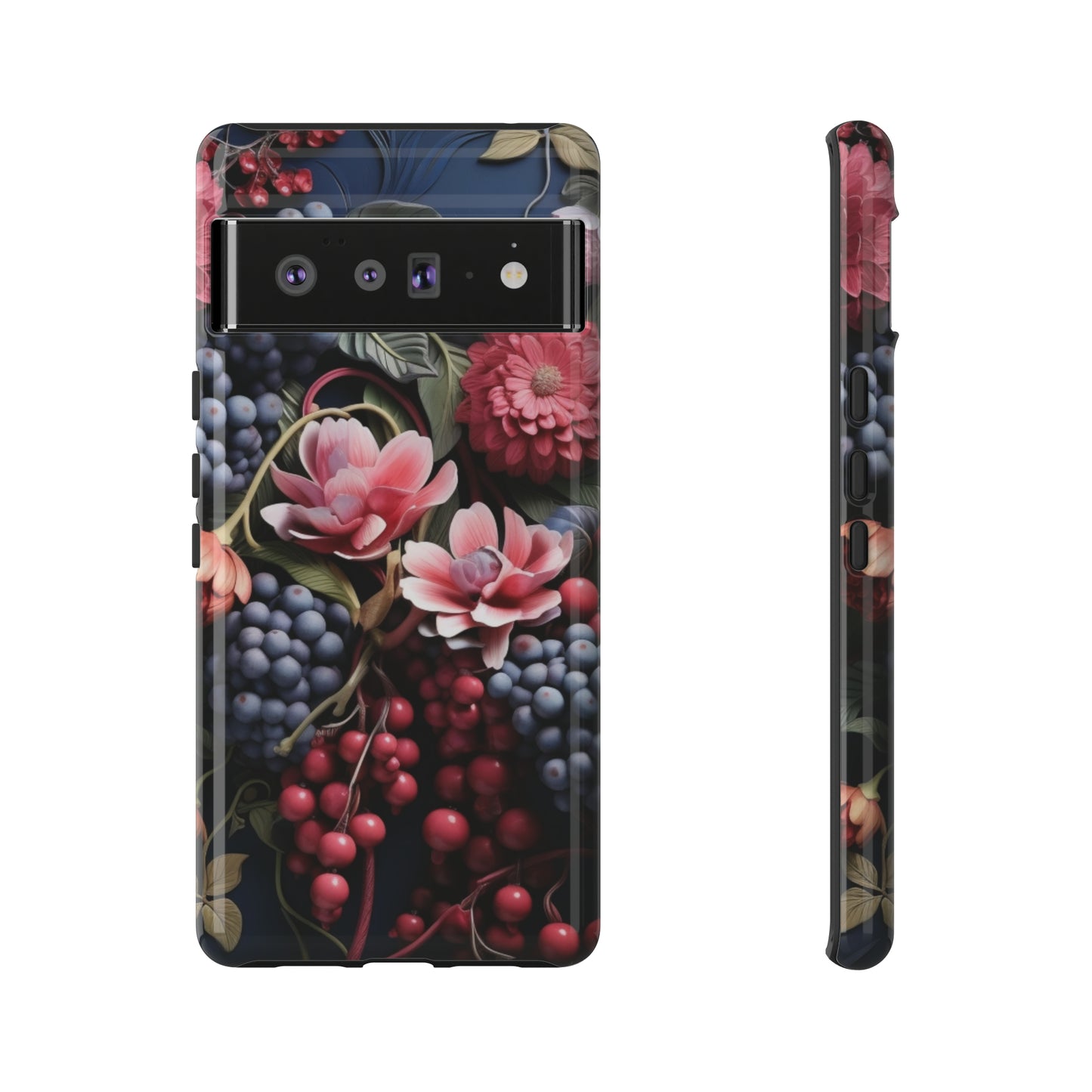 Berries and Floral phone case