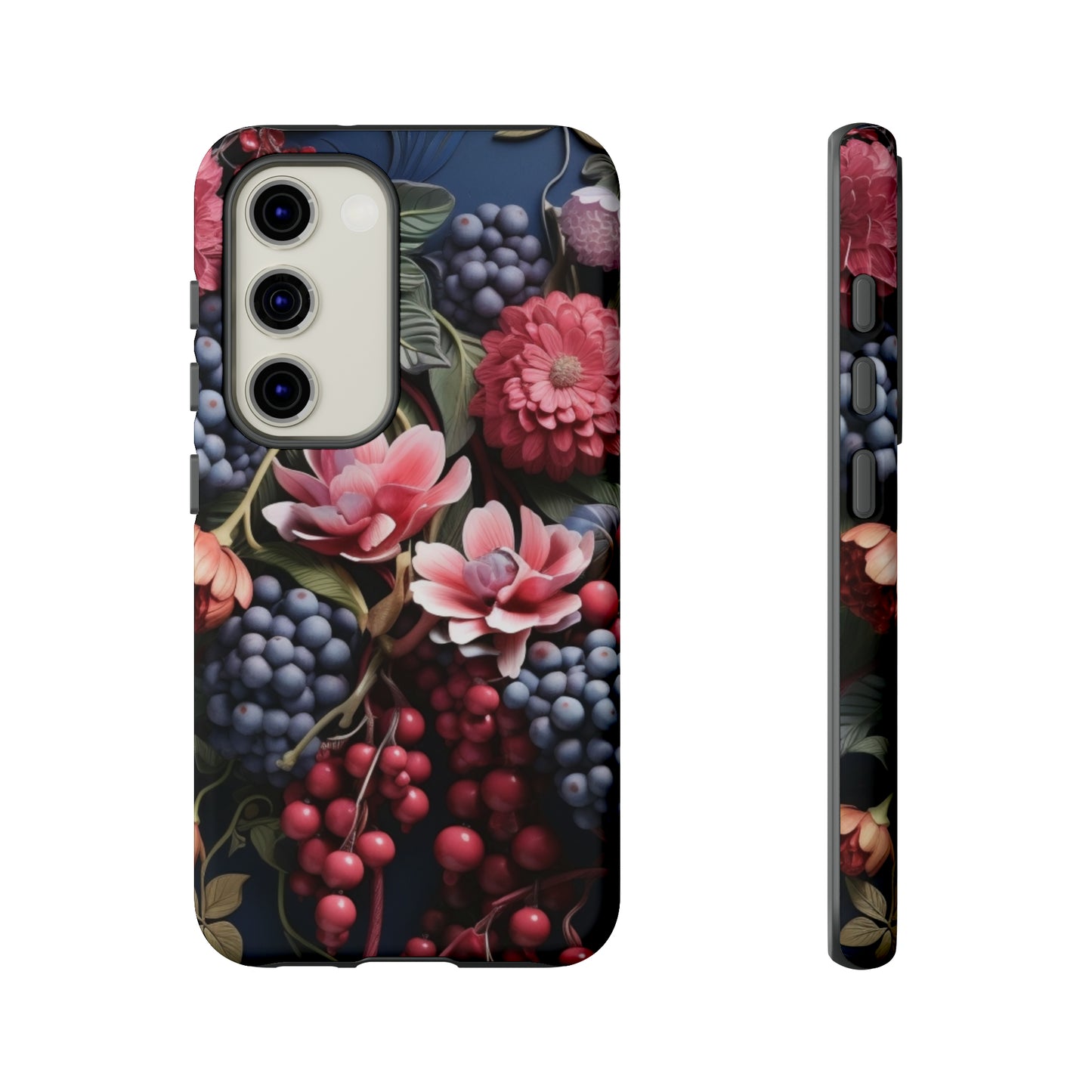 Berries and Floral phone case