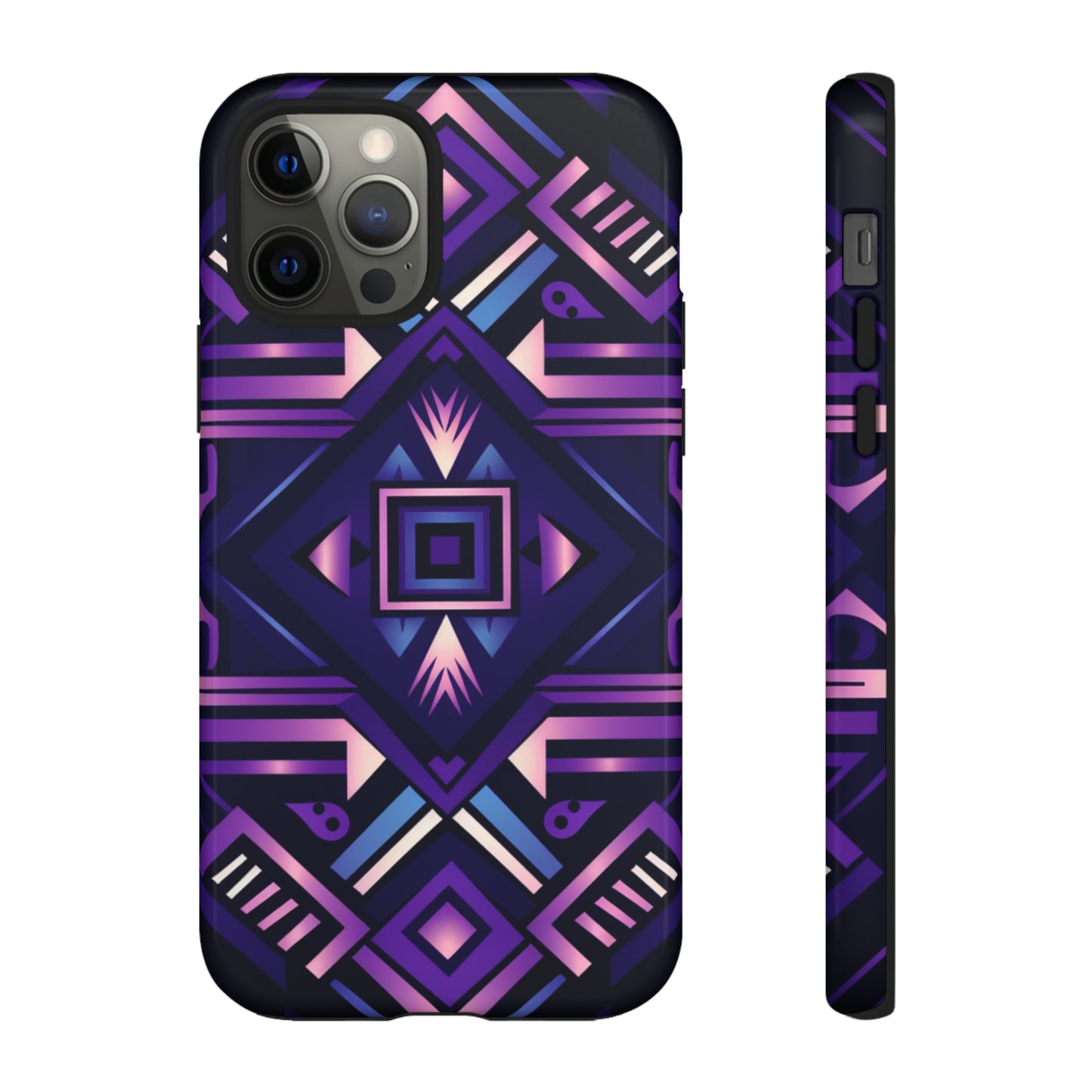 Purple Geometric Phone Case