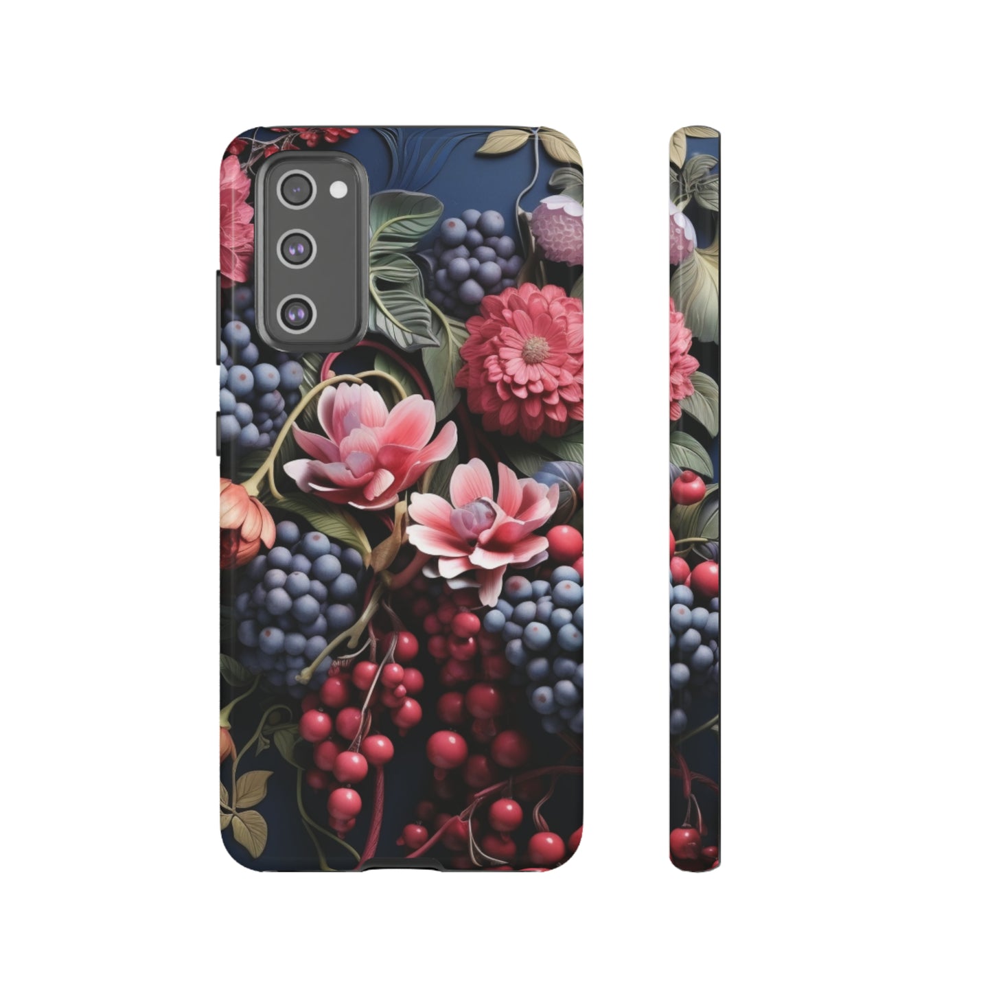 Berries and Floral phone case