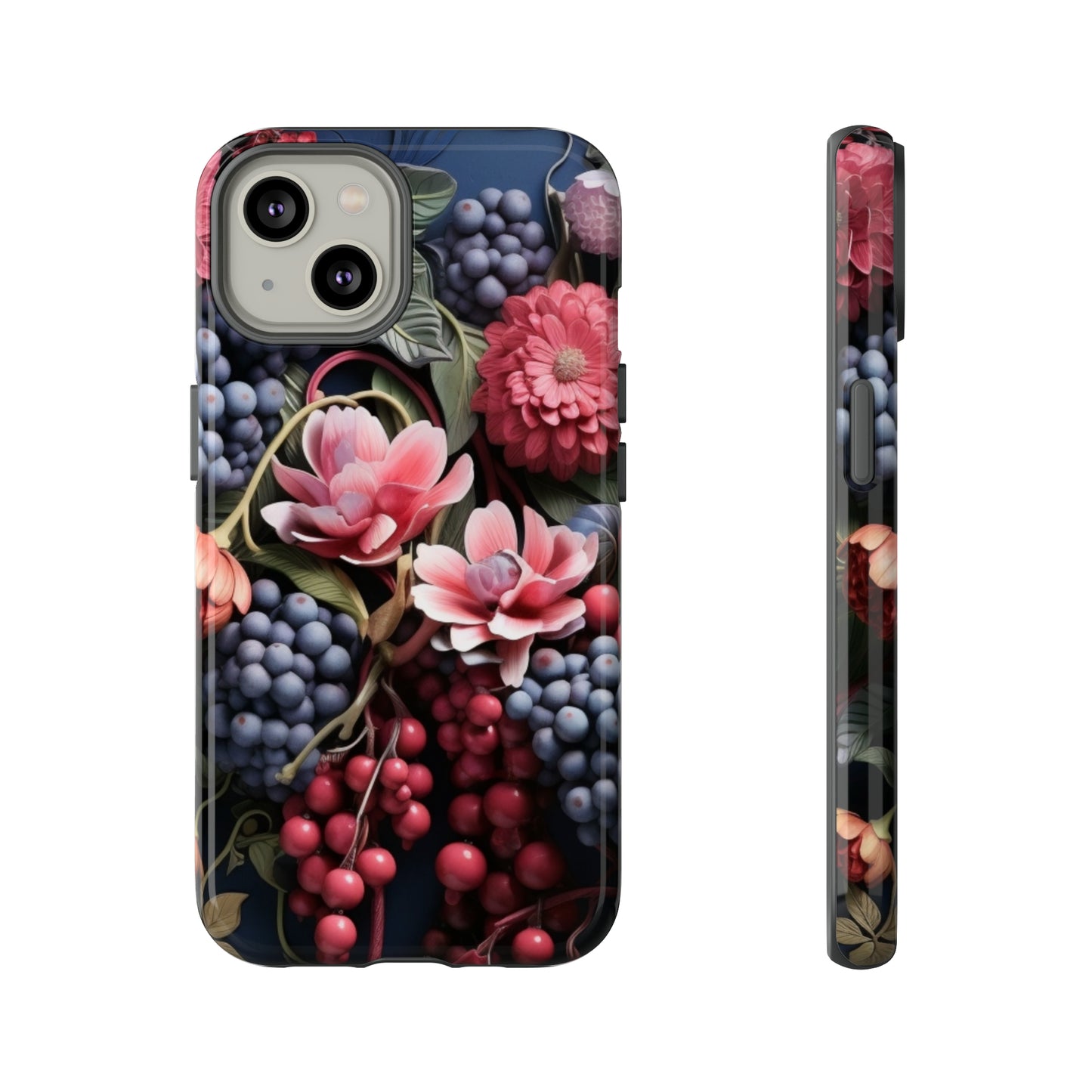 Berries and Floral phone case