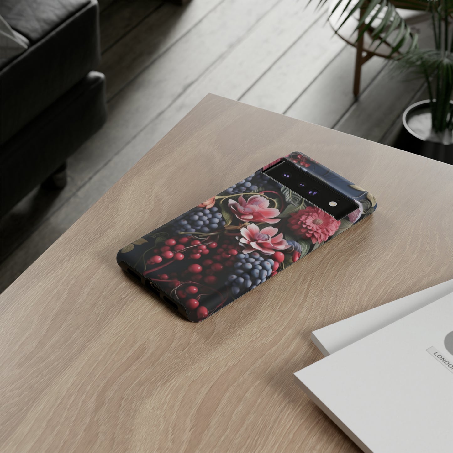 Berries and Floral phone case