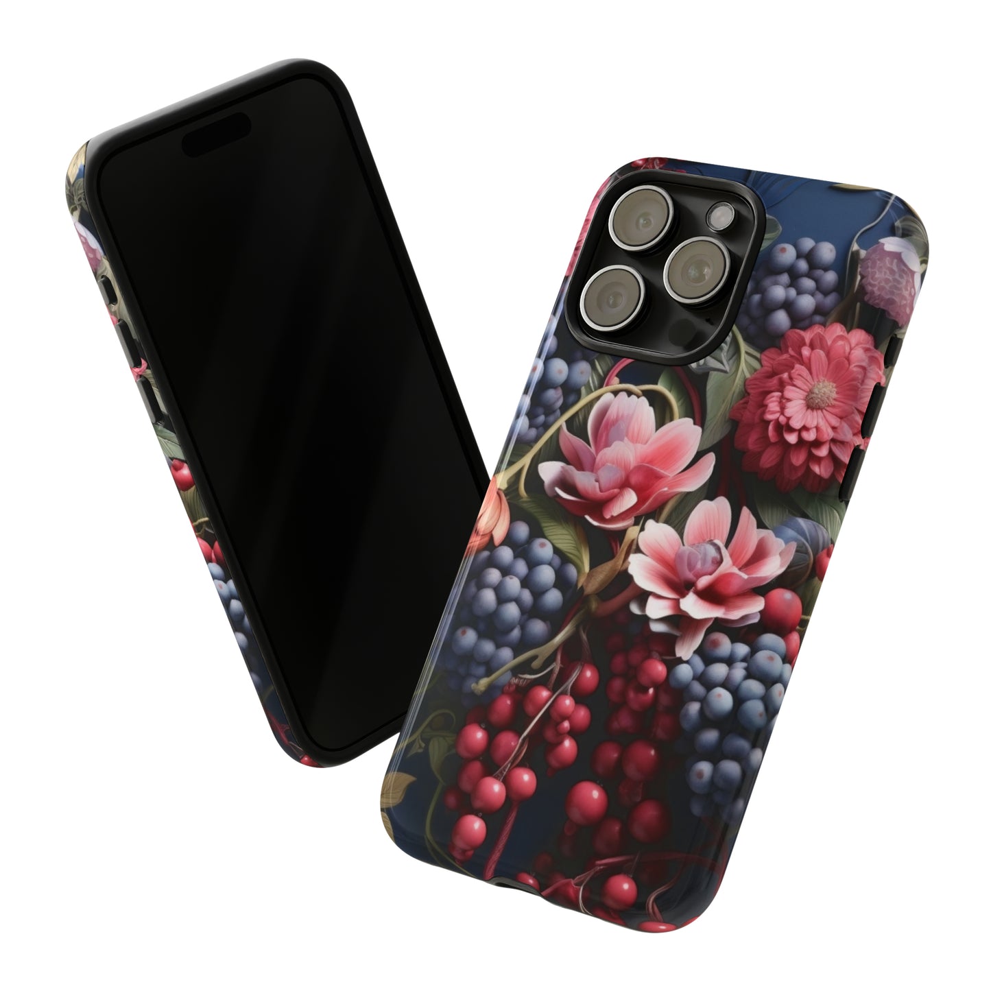 Berries and Floral phone case